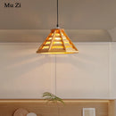 Moderne Pendelleuchte aus Holz mit LED-Beleuchtung für den Innenbereich