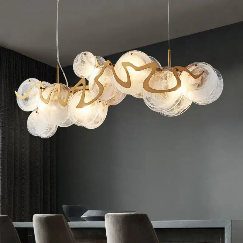 lustre nordique doré suspension créative pour hôtel - vue 3 sur 14