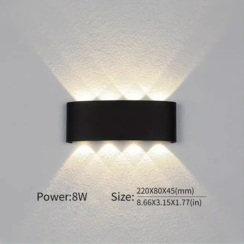 LED-Außenwandleuchte wasserdicht für moderne Beleuchtung - vue 6 sur 7