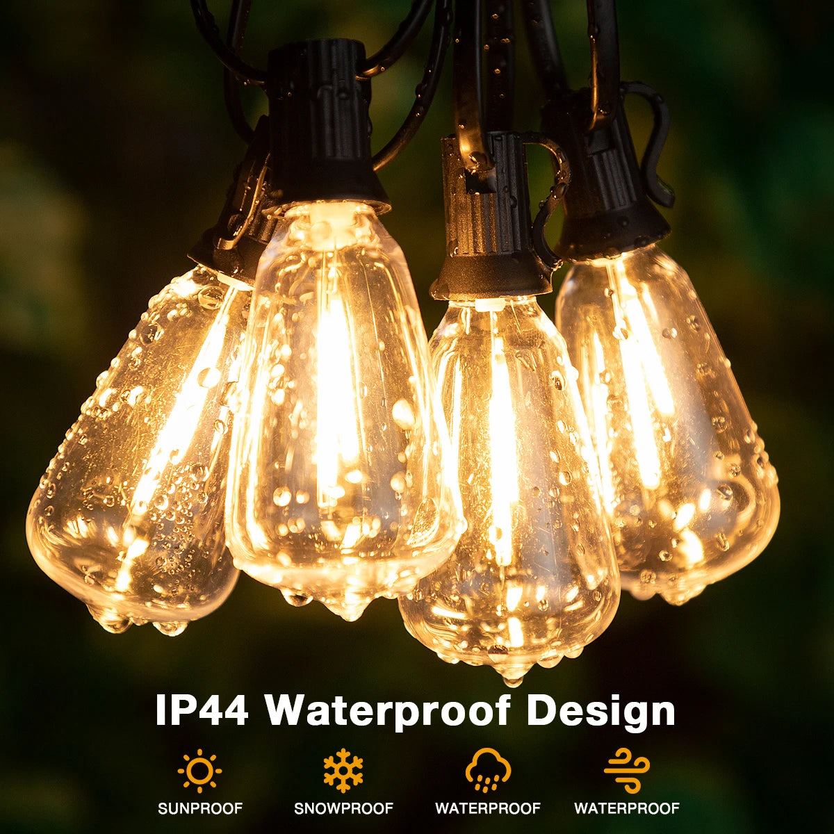 guirlande lumineuse led connectable pour extérieur étanche incassable jardin - vue 3 sur 10