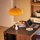 suspension citrouille verre led style japonais vintage bois