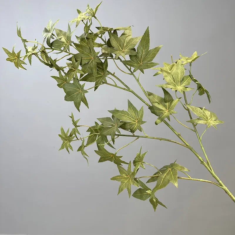plantes artificielles en soie décoratives feuillage d'érable pour intérieur - vue 9 sur 10