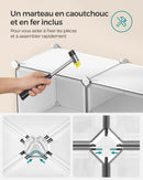 SONGMICS Étagère à Chaussures 12 Compartiments, Étagère de Rangement Modulable, Compartiment de 30 x 40 x 30 cm, Blanc
