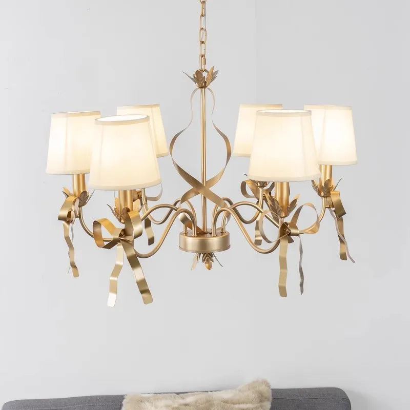 lustre moderne à nœud papillon pour enfants et princesses - vue 2 sur 5