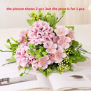 bouquet de chrysanthèmes en soie pour décoration de jardin