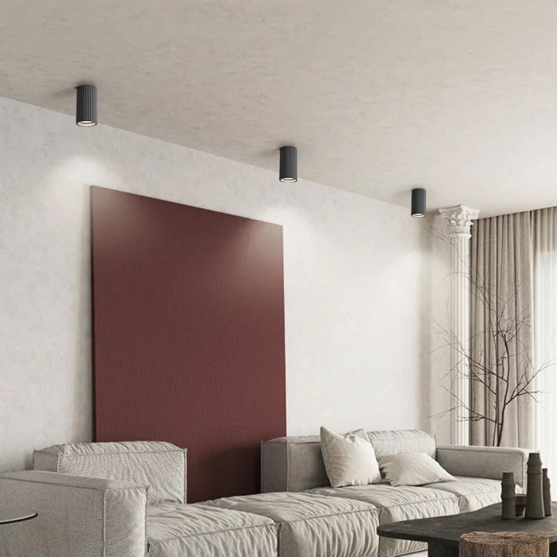 downlight nordique en résine simple pour décoration intérieure