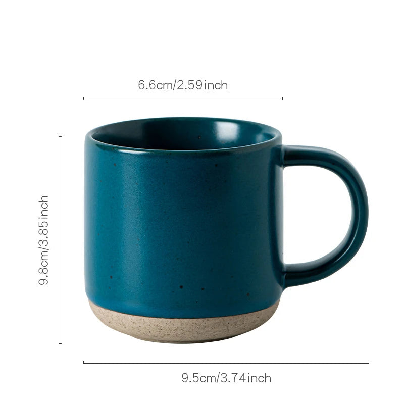Tasse cafe ceramique mouchetee moderne petite anse