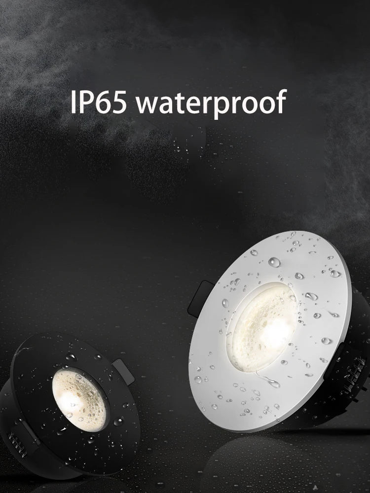 projecteur led encastré anti-éblouissement et anti-buée saiyo - vue 2 sur 5
