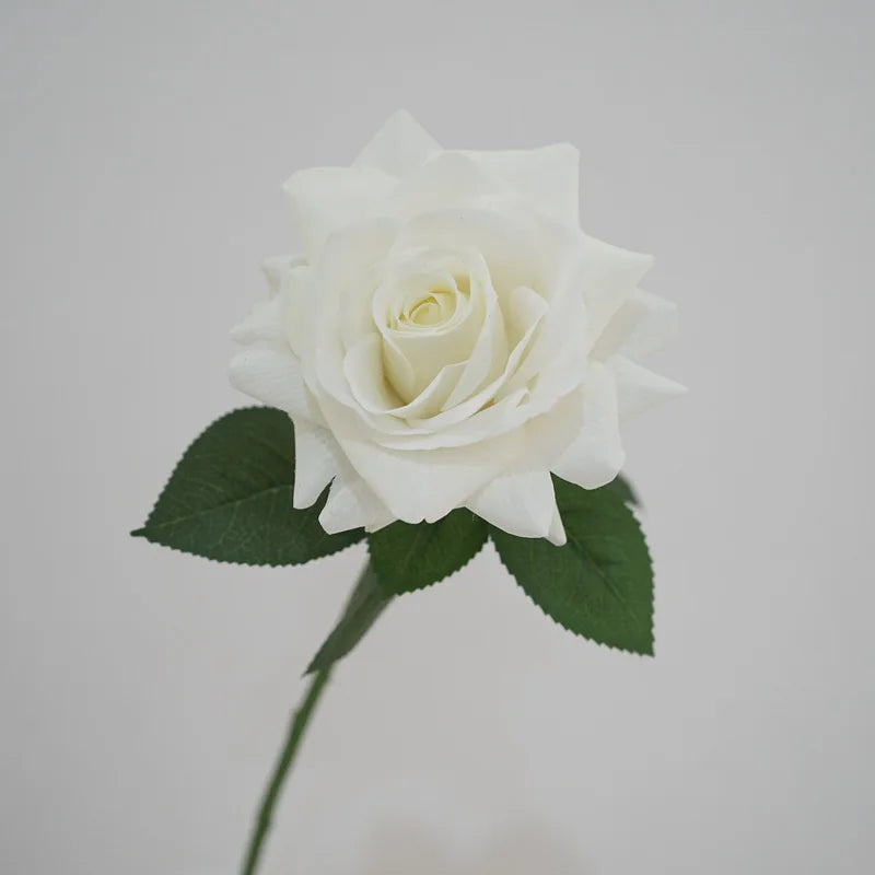 rose artificielle en latex pour décoration florale et mariage - vue 5 sur 6