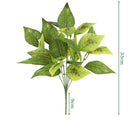 feuilles de bambou artificielles en soie pour décoration élégante