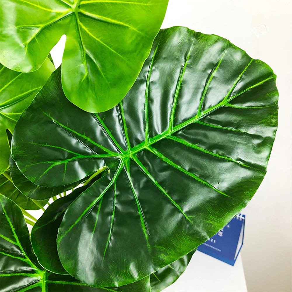 grande plante tropicale fausse feuille de bananier pour décoration intérieure et extérieure - vue 5 sur 8