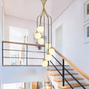 LED-Kronleuchter aus Kupfer im Art-déco-Stil für stilvolle Beleuchtung