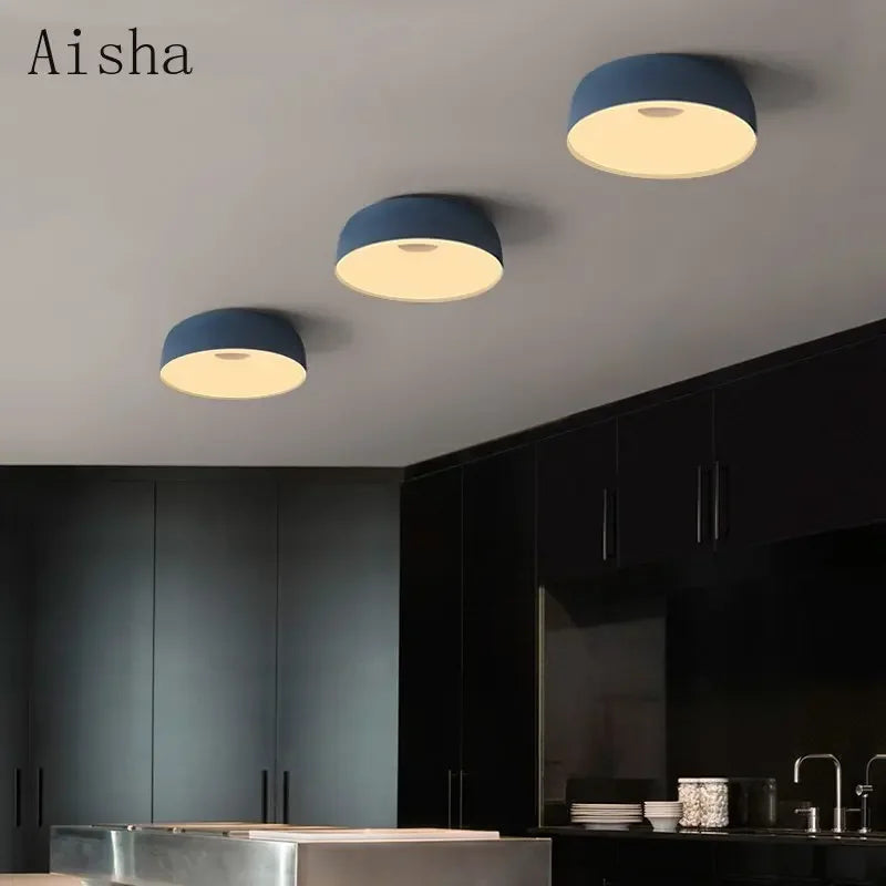 plafonnier nordique led pour éclairage intérieur moderne - vue 3 sur 15
