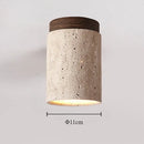 plafonnier en pierre minimaliste pour une ambiance apaisante