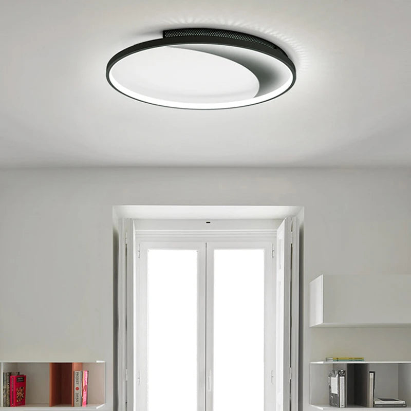 plafonnier moderne à leds avec télécommande pour intérieur décor lumineux - vue 6 sur 12