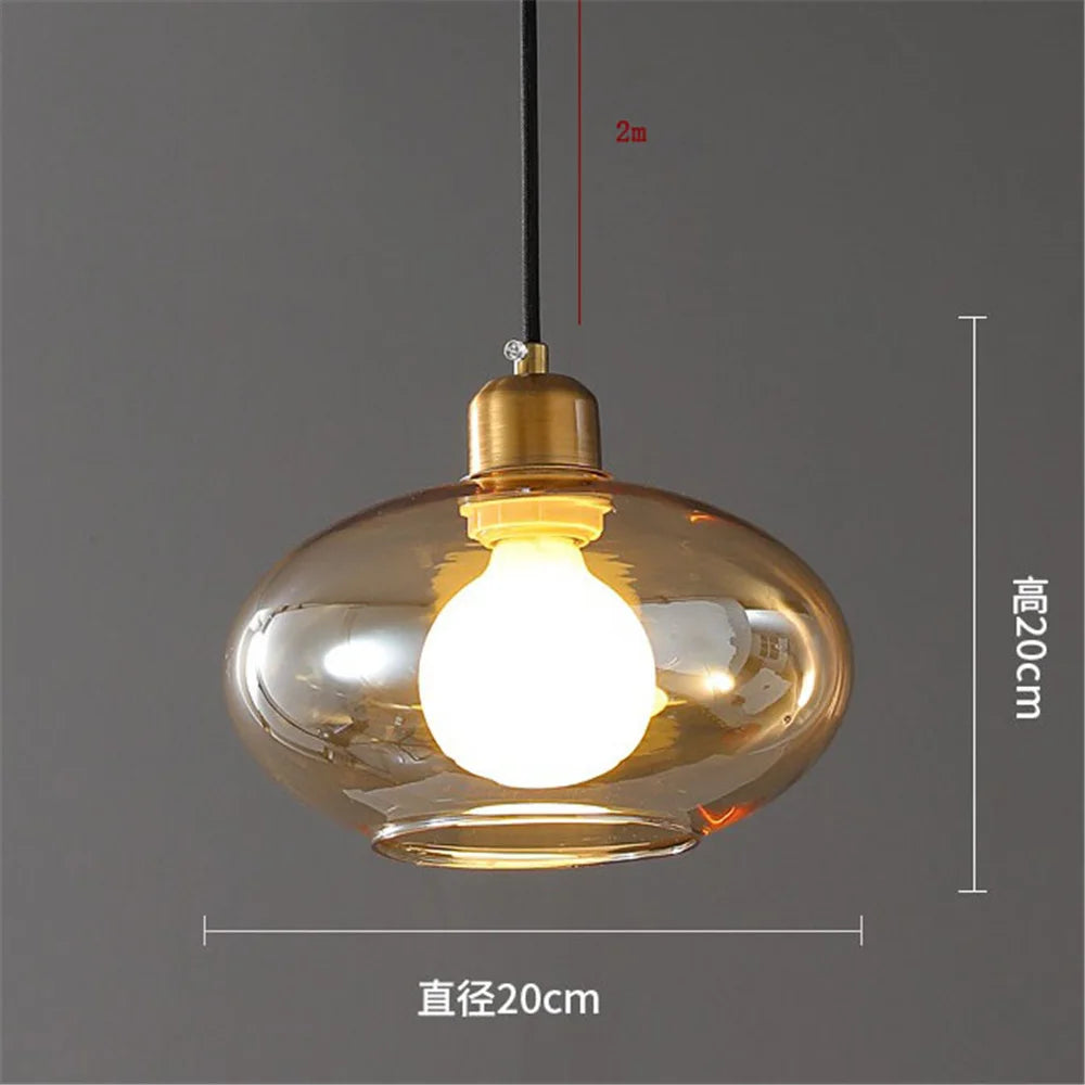suspension design moderne en verre pour intérieur élégant - vue 7 sur 7