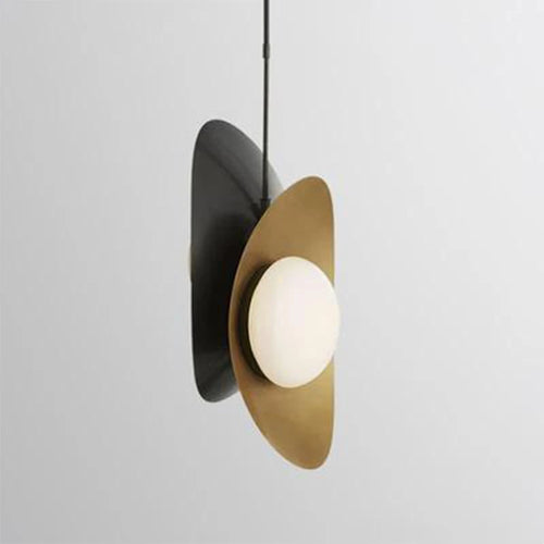 Pendelleuchte aus Metall mit moderner Glaskugel – kleines Modell - vue 2 sur 8