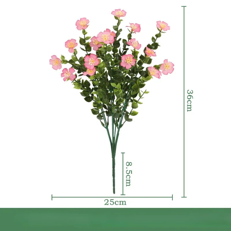 lot de 3 bouquets d eucalyptus artificiels en soie décoration intérieure - vue 21 sur 24