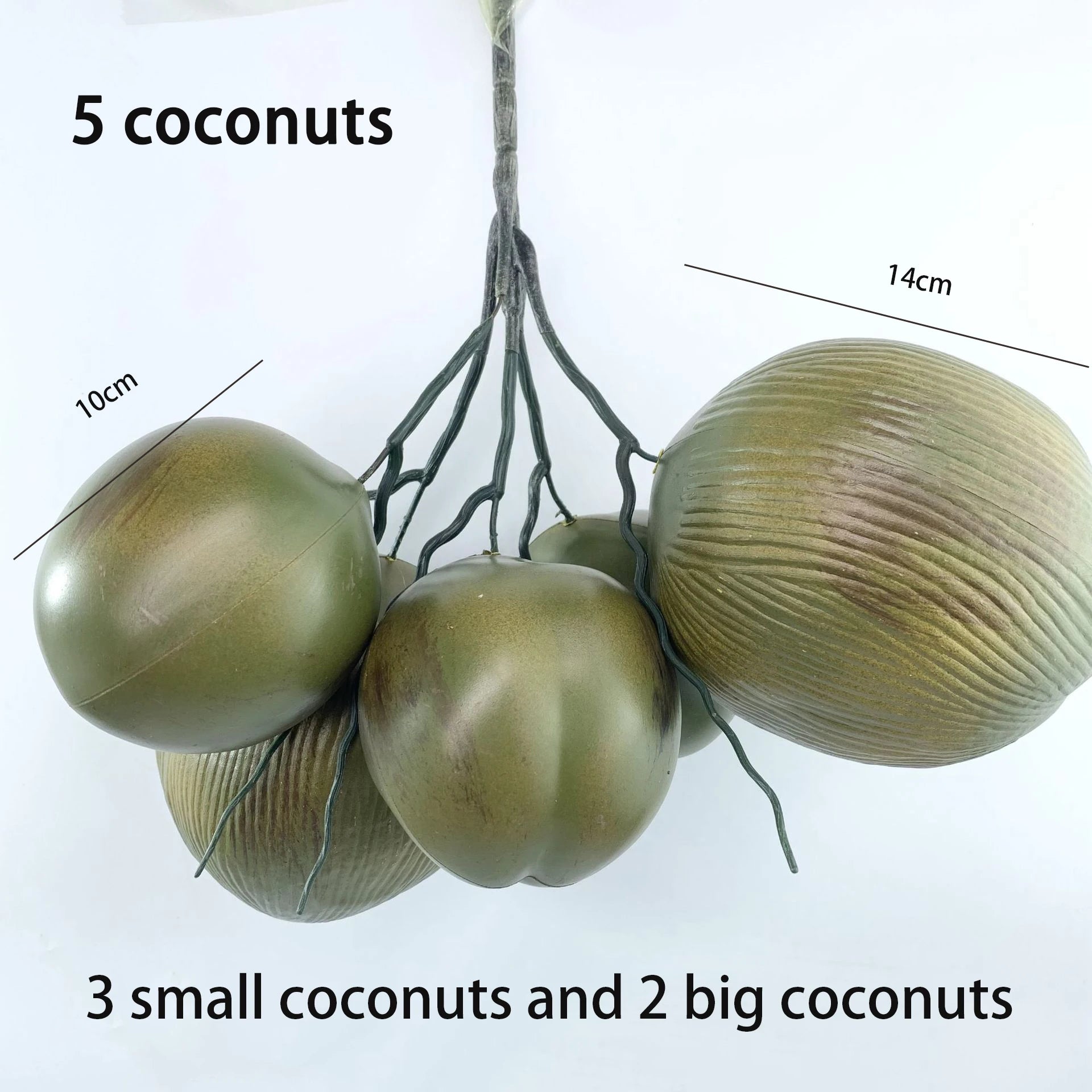 cocotier artificiel grande plante verte pour décoration intérieure - vue 15 sur 15