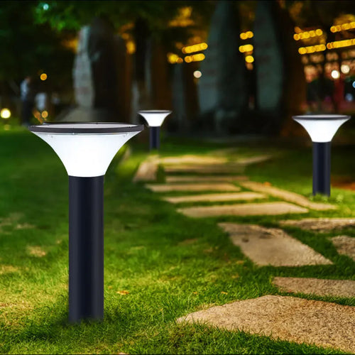 lampe solaire extérieure étanche pour jardin en aluminium