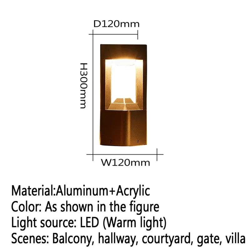 Moderne LED-Außenleuchte für Garten und Hof - vue 30 sur 47