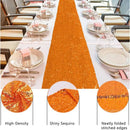 Chemin de table pailleté orange déco fête mariage