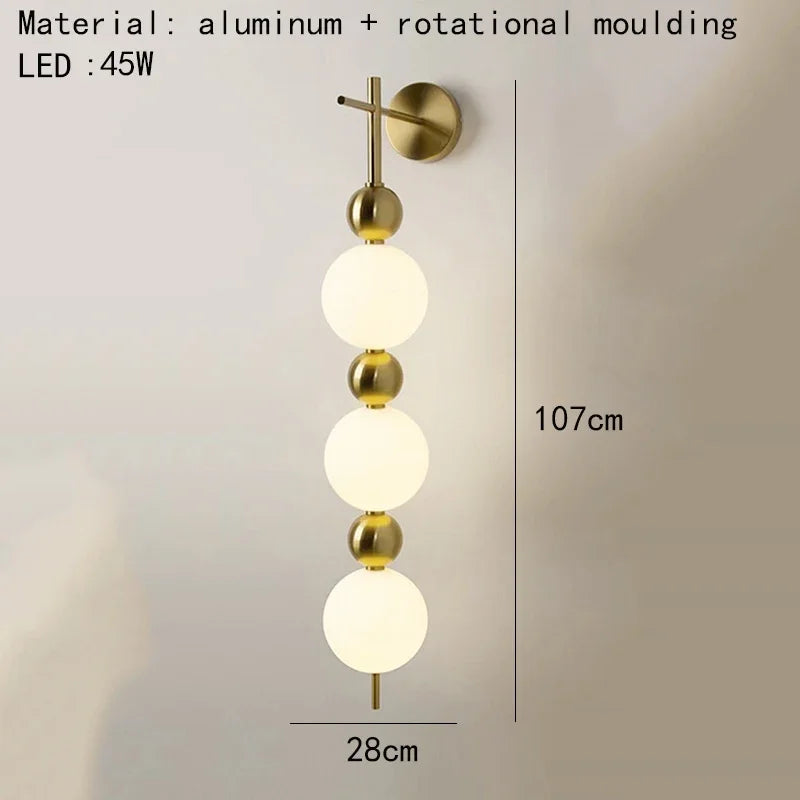 Kreative LED-Wandleuchte in Kugelform für dekoratives Wohnen