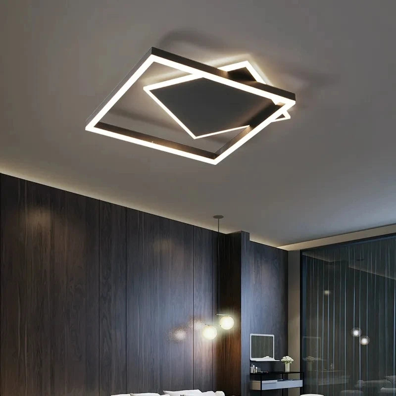 plafonnier moderne à leds pour éclairage intérieur décoration - vue 7 sur 10