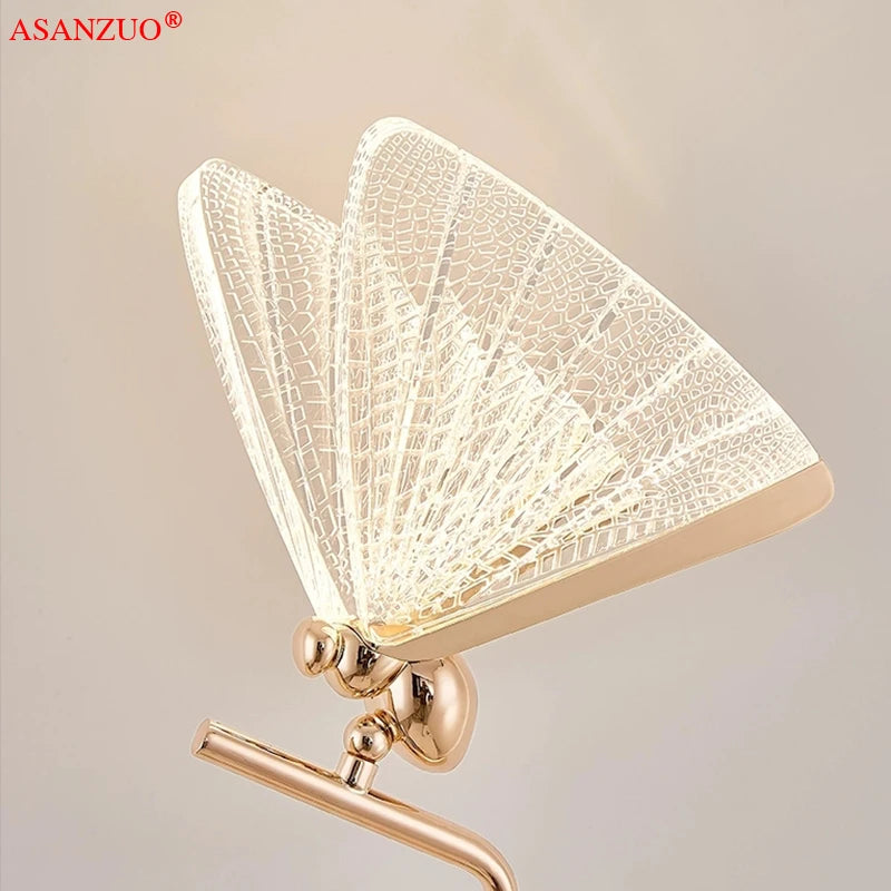 Lampe à poser LED Abat-jour papillon - vue 4 sur 8