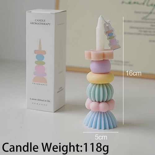 bougie parfumée empilable en cire de soja pour mariage et anniversaires