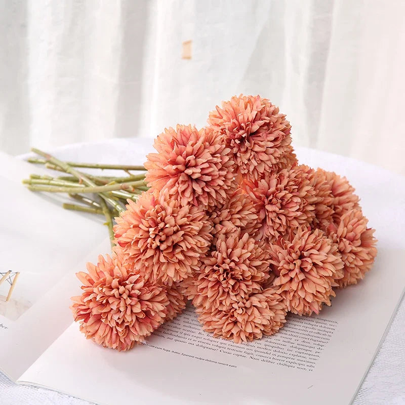 bouquet de fleurs artificielles pour décoration mariage et vases artisanaux - vue 12 sur 15