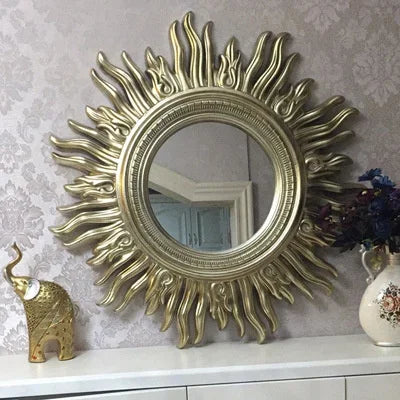 miroir décoratif mural sun apolo art designs or argent - vue 13 sur 14