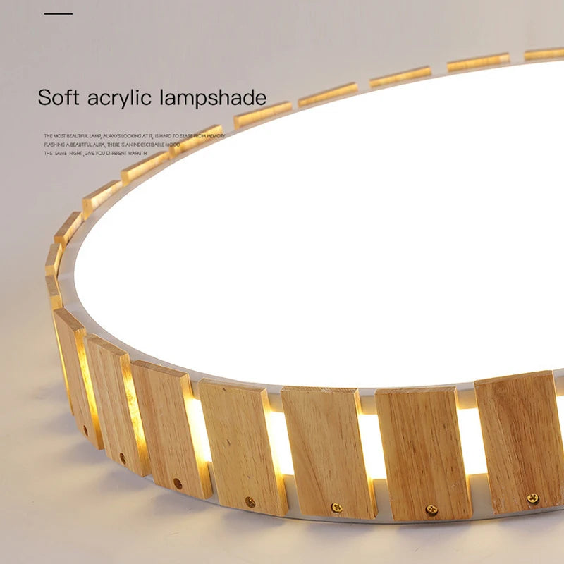 plafonnier moderne en bois pour décoration et éclairage intérieur - vue 11 sur 12