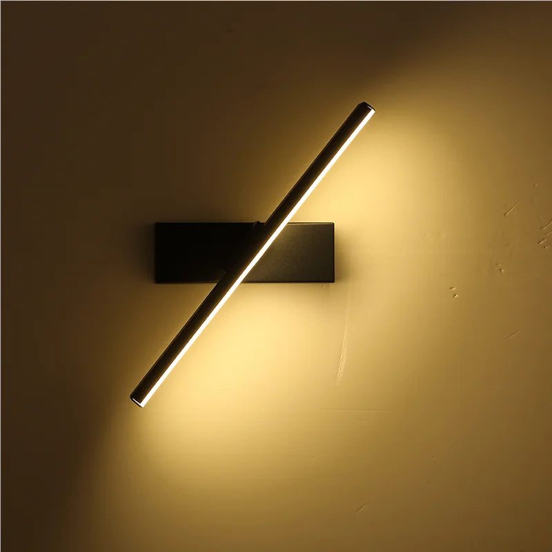 Moderne minimalistische LED-Wandleuchte mit drehbarem Design - vue 6 sur 7