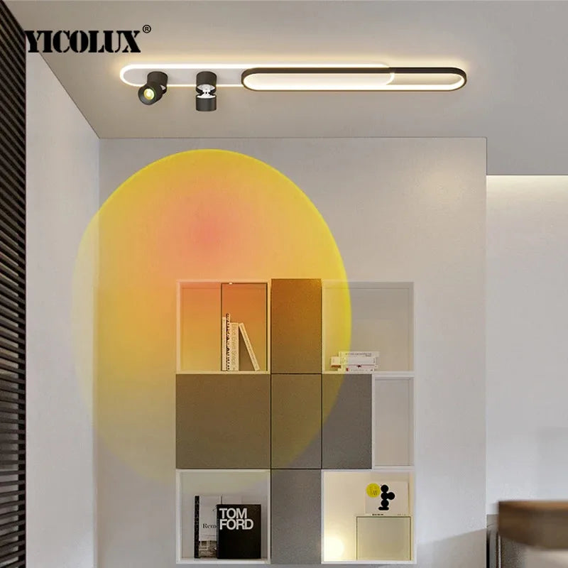 plafonnier led moderne luminaire décoratif d'intérieur pour loft - vue 7 sur 14