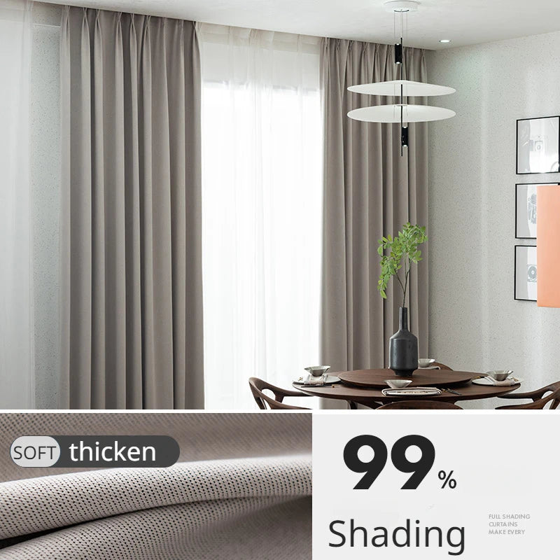 Rideau moderne occultation élevée pour salon chambre