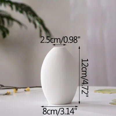 vase en céramique moderne pour fleurs séchées décoration artisanale - vue 10 sur 12