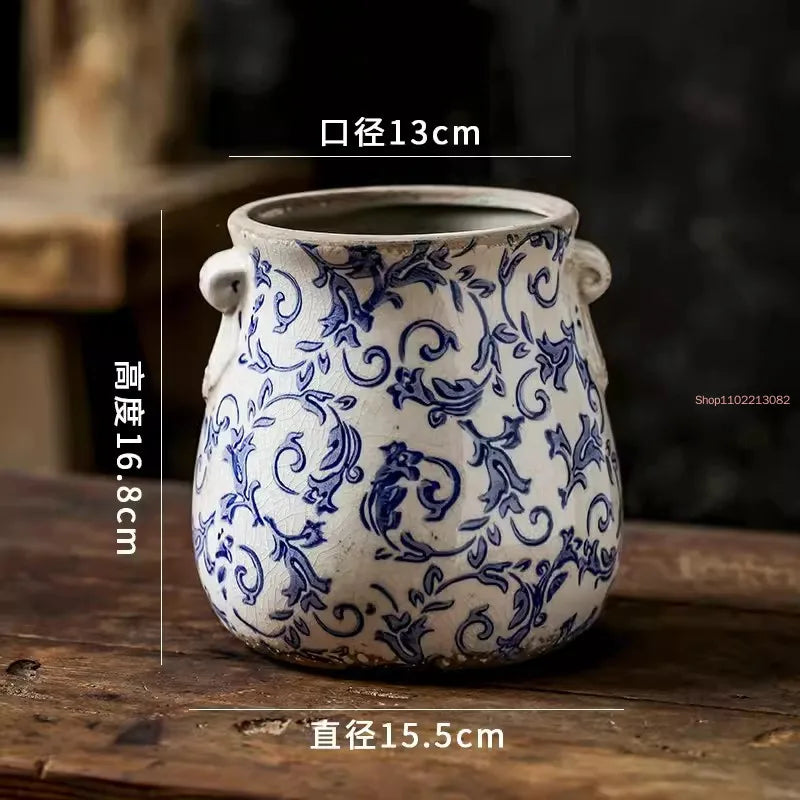 pots de fleurs en céramique rétro pour plantes et orchidées - vue 9 sur 9