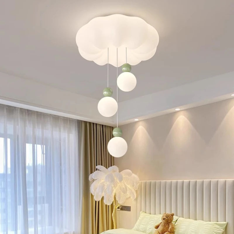 lustre moderne nuage pour chambre enfant romantique et chaleureux - vue 5 sur 15