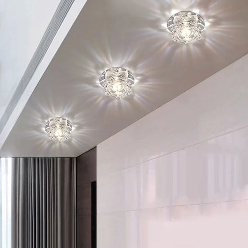 LED-Deckenleuchte aus Kristall für moderne Wohnraumdekoration - vue 6 sur 7
