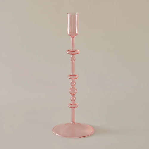 bougeoir en verre pour décoration intérieure créative et élégante