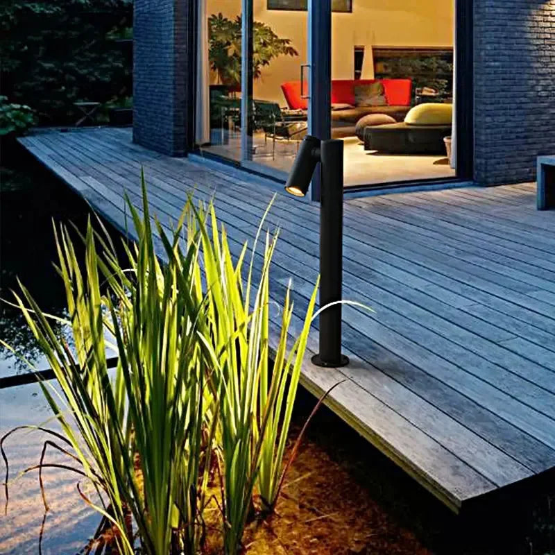 lampe de pelouse imperméable pour éclairage extérieur jardin - vue 3 sur 7