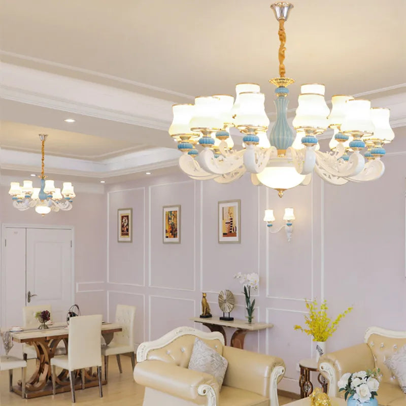 lustre moderne en céramique pour un éclairage intérieur élégant - vue 6 sur 6