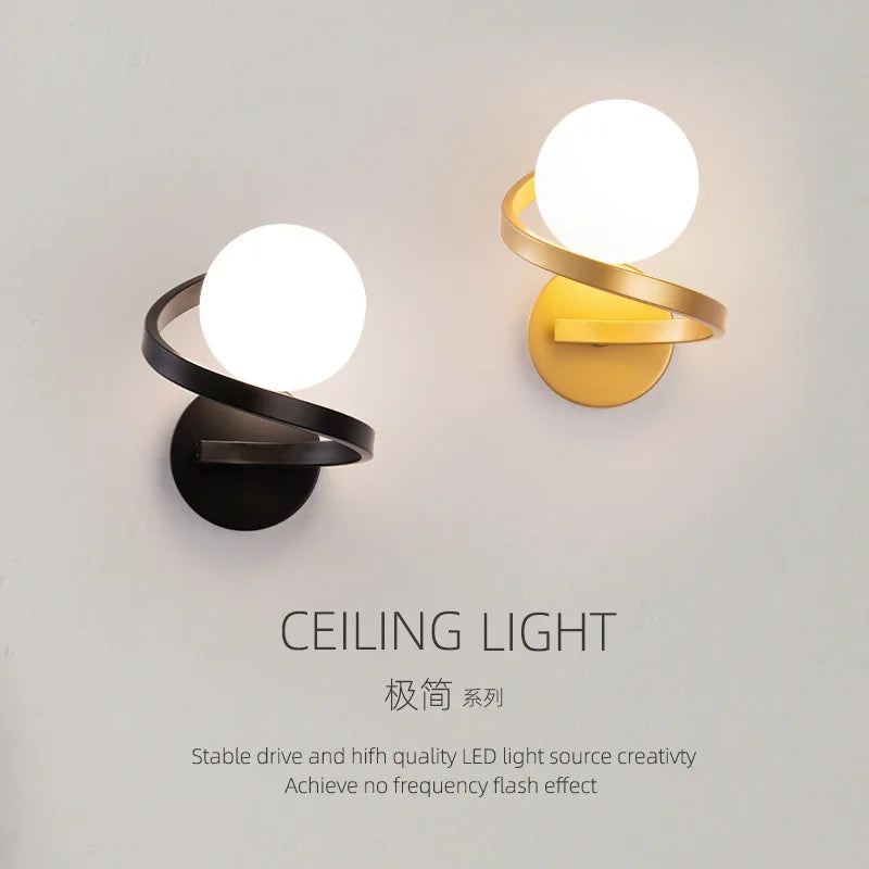 applique murale led en verre design moderne pour miroir ou façade - vue 2 sur 10
