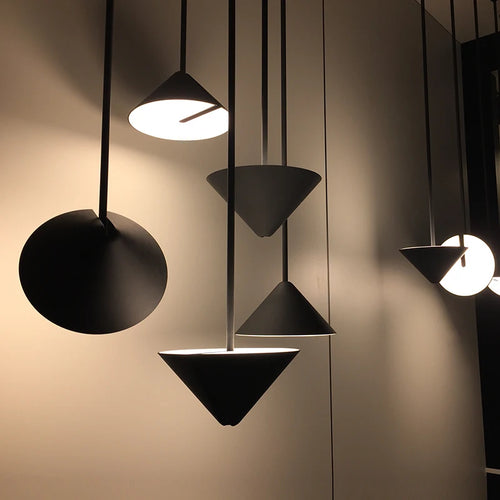 Suspension design led cône en métal moderne nordique intérieur - vue 2 sur 7