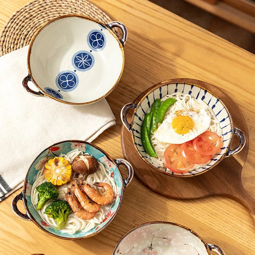 bols à riz japonais en porcelaine motif floral