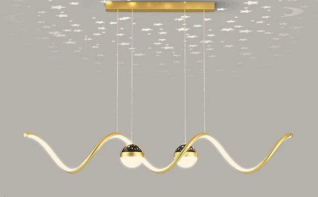 lustre étoile suspension créative pour décoration intérieure - vue 8 sur 8