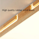 Moderne LED-Deckenleuchte aus Holz, smart und elegant