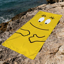 serviette de plage barbapapas sechage rapide douce dessin
