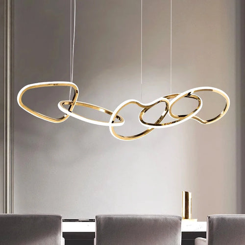 Lustre design moderne LED pour salon éclairage intérieur de salle à manger